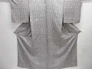 小糸敏作 抽象模様単衣小紋着物